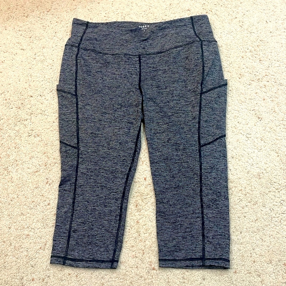 Torrid Performance Curve Active Capri W/ Pockets - image 1